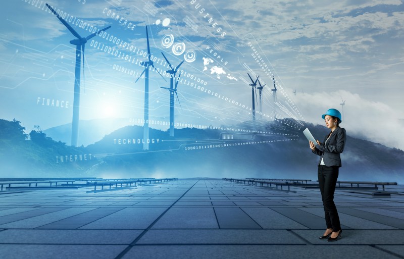 Wind,Power,Plant.,Renewable,Energy,Concept. Wind,Power,Plant.,Renewable,Energy,Concept.