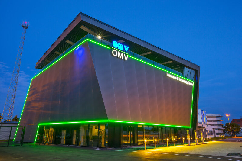 OMV Innovation & Technology Center in Gänserndorf, Detailansicht Ausstellungsraum