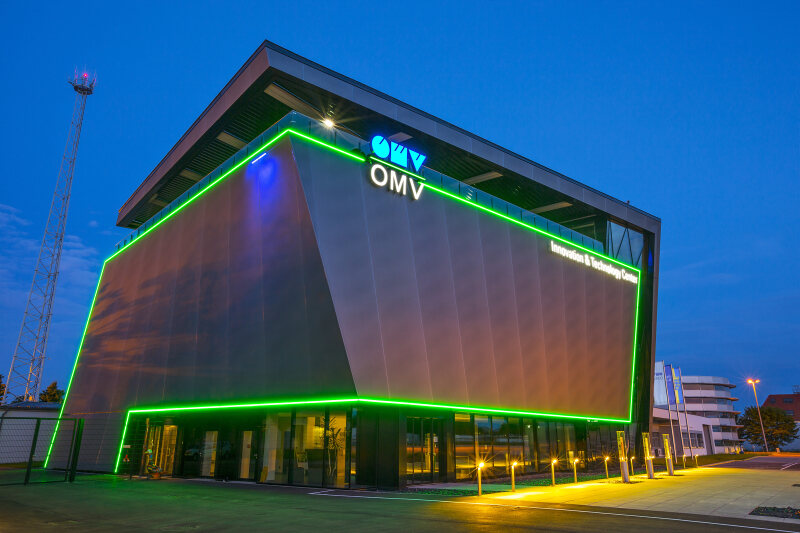 OMV Innovation & Technology Center OMV Innovation & Technology Center in Gänserndorf, Detailansicht Ausstellungsraum