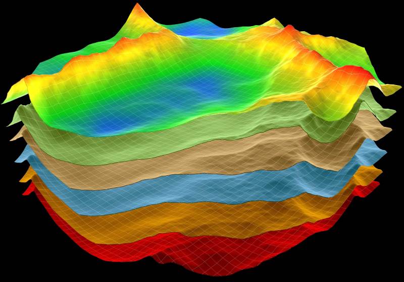 abstract-terrain,-geology-cut-layers-scheme,-3d-render