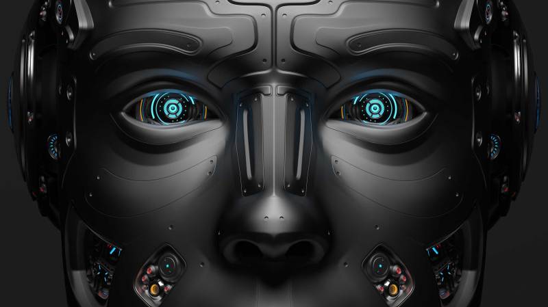 Futuristic-Robot-face Futuristic-Robot-face